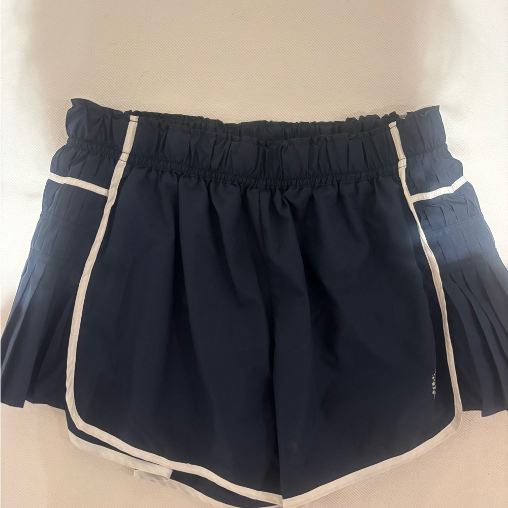 FP Movement by Free People Navy Athletic Shorts with White Accents
